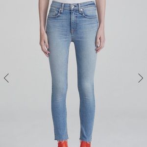 Rag and Bone Medium Rise Ankle Skinny Jean